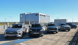 Chinese hybrid SUV mega test - header image, front static 